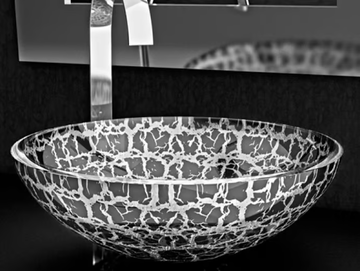 KALAHARI Ø 40 - Countertop round glass washbasin by Glass Design - view 2